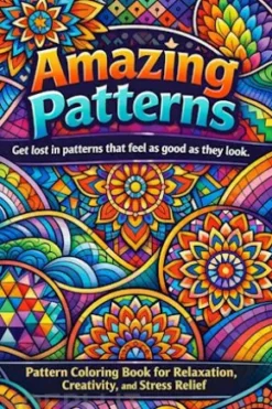 Amazing Pattern Coloring Book: Relaxing Designs for Calm and Creativity
