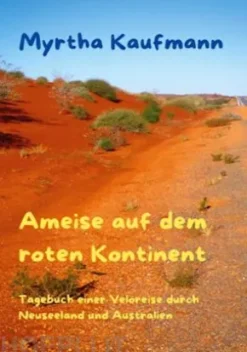 Ameise auf dem roten Kontinent