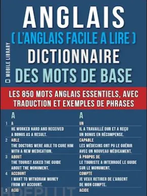 Anglais ( L’Anglais Facile a Lire ) Dictionnaire des mots de base