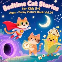 Bedtime Cat Stories for Kids 5-9 Ages - Funny Picture Book Vol.01 (5 Stories in Total)
