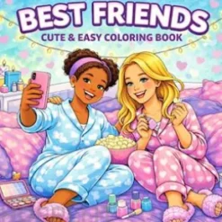 Best Friends: Coloring Book for Adults and Teens Featuring Super Friend Zone with Easy and Simple Designs for Relaxation