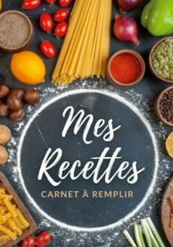 Carnet de recettes à remplir
