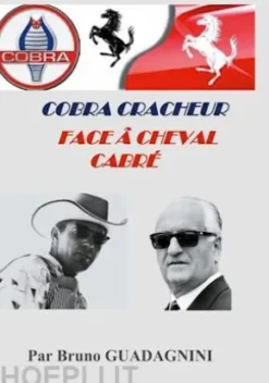 Cobra cracheur face à cheval cabré