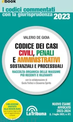Codice dei casi civili, penali e amministrativi, sostanziali e processuali