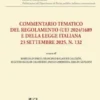 Commentario tematico del Regolamento (UE) 2024/1689 e della legge italiana 23 settembre 2025, n. 132