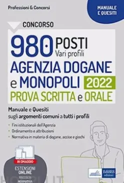 Concorso 980 posti vari profili - Agenzia Dogane e Monopoli