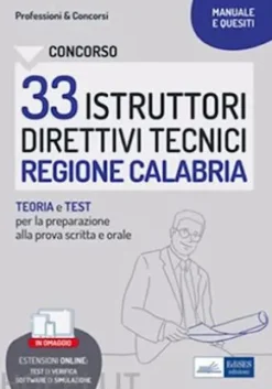 CONCORSO33 ISTRUTTORI DIRETTIVI TECNICI REGIONE CALABRIA
