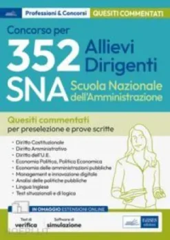 CONCORSO 352 Allievi dirigenti SNA - Scuola Nazionale dell'Amministrazione
