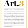 Costituzione italiana: articolo 3
