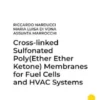 Cross-linked Sulfonated Poly(Ether Ether Ketone) Membranes for Fuel Cells and HVAC Systems