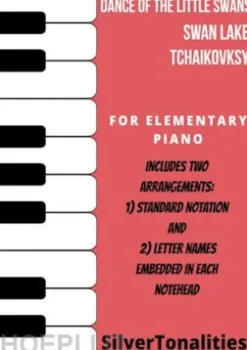 Dance of the Little Swans Swan Lake Elementary Piano Sheet Music Combo