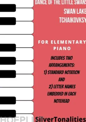 Dance of the Little Swans Swan Lake Elementary Piano Sheet Music Combo