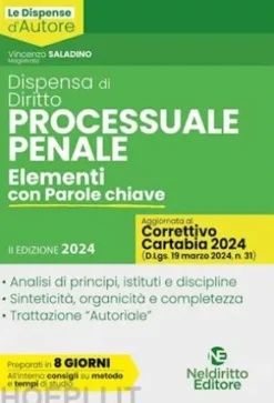 Dispensa di Diritto Processuale Penale 2024