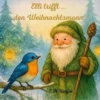 Elli trift den Weihnachtsmann