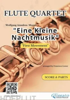 Flute Quartet "Eine Kleine Nachtmusik" (first movement) score & parts