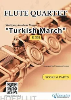 Flute Quartet "Turkish March" K 331 score & parts