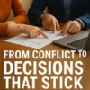 From Conflict to Decisions That Stick