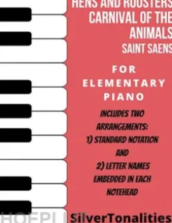 Hens and Roosters Carnival of the Animals Elementary Piano Sheet Music Combo