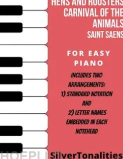 Hens and Roosters Carnival of the Animals Easy Piano Sheet Music Combo