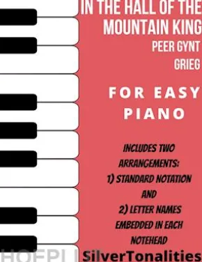 In the Hall of the Mountain King Peer Gynt Easy Piano Sheet Music Combo