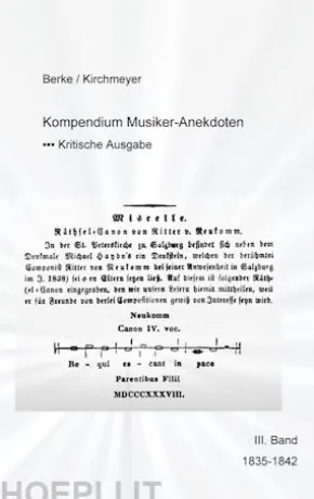 Kompendium Musiker-Anekdoten Dritter Band 1835-1842