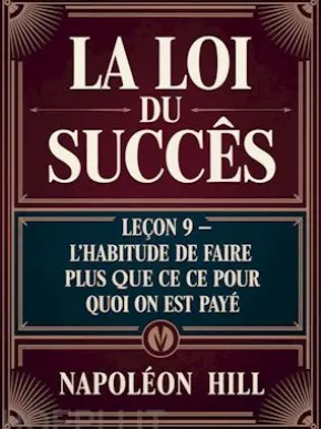 LA LOI DU SUCCÈS Leçon 9 - L'HABITUDE DE FAIRE PLUS QUE CE POUR QUOI ON EST PAYÉ (traduit)