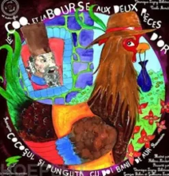 Le coq et la bourse aux 2 pièces d’or