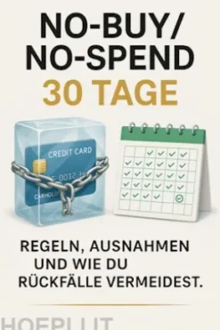No-Buy/No-Spend 30 Tage — Regeln, Ausnahmen, und wie du Rückfälle vermeidest.
