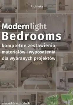 Nowoczesna sypialnia - przydatne rozwiazania. Katalog z zestawieniami materialów i wyposazenia
