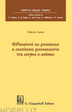 Riflessioni su possesso e costituto possessorio tra corpus e animus - e-Book