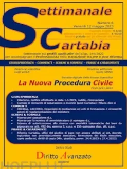 SETTIMANALE CARTABIA n. 6 - Venerdì 12.5.2023