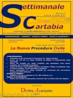 SETTIMANALE CARTABIA n. 3 - Venerdì 21.4.2023