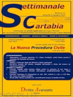 SETTIMANALE CARTABIA n. 11 - Venerdì 23.6.2023