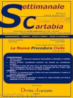 SETTIMANALE CARTABIA n. 4 - Venerdì 28.4.2023