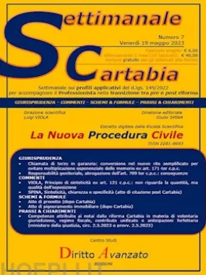 SETTIMANALE CARTABIA n. 7 - Venerdì 19.5.2023