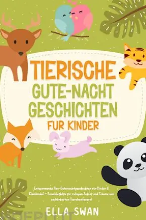 Tierische Gute-Nacht-Geschichten für Kinder: Entspannende Tier-Gutenachtgeschichten für Kinder & Kleinkinder - Einschlafhilfe für ruhigen Schlaf und Träume von zauberhaften Tierabenteuern!