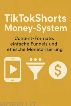 TikTokShorts Money-System — Content-Formate, einfache Funnels und ethische Monetarisierung.